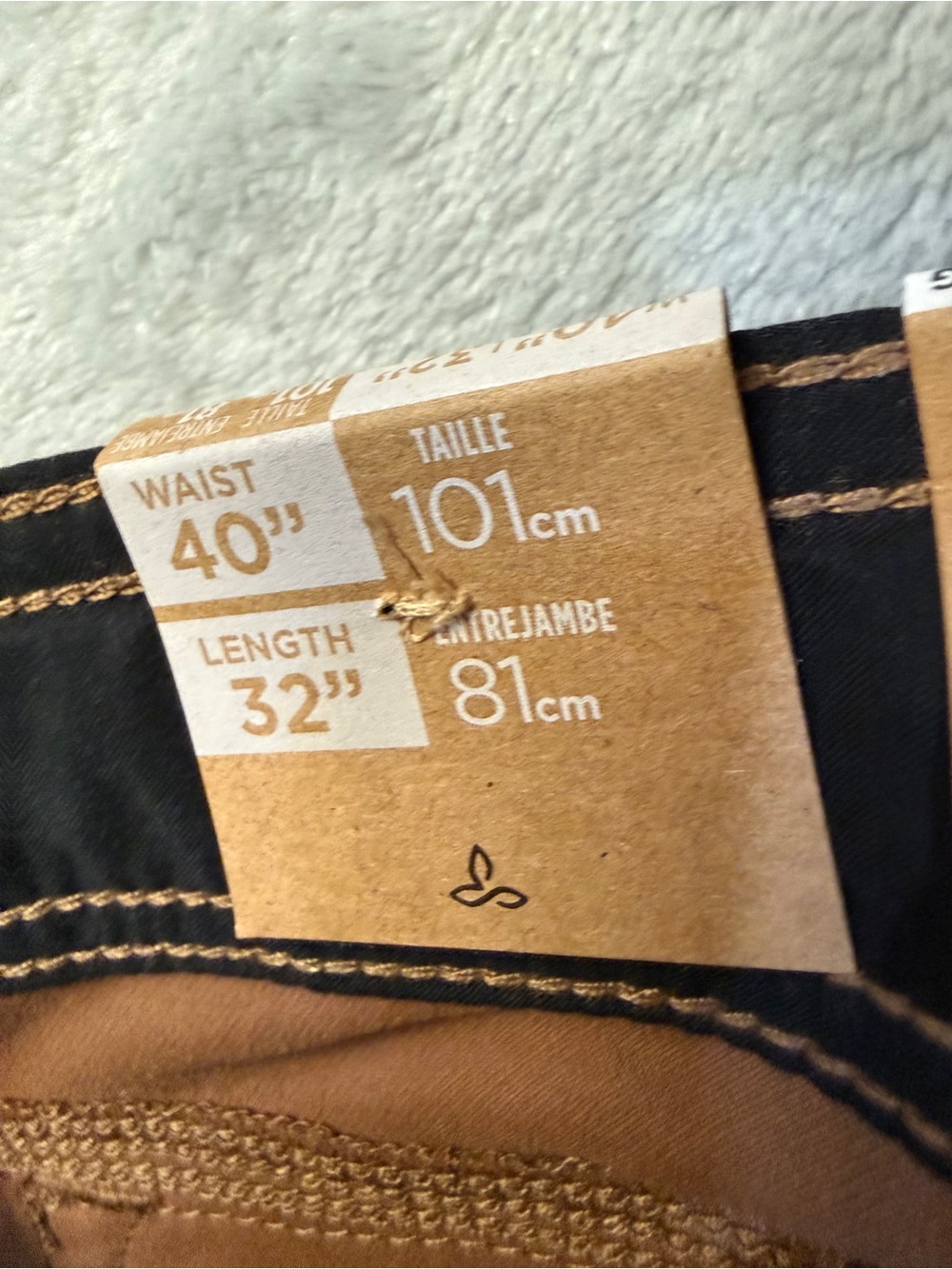New Prana Pants Men's Size 40 Copper Brown Cargo - Picture 5 of 6